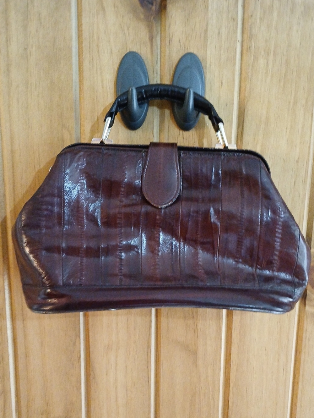 Vintage Eel Skin Doctors Bag Purse